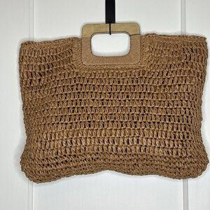 Brave+True Moonshine Bag Bohemian Summer Square Tote Brown NEW